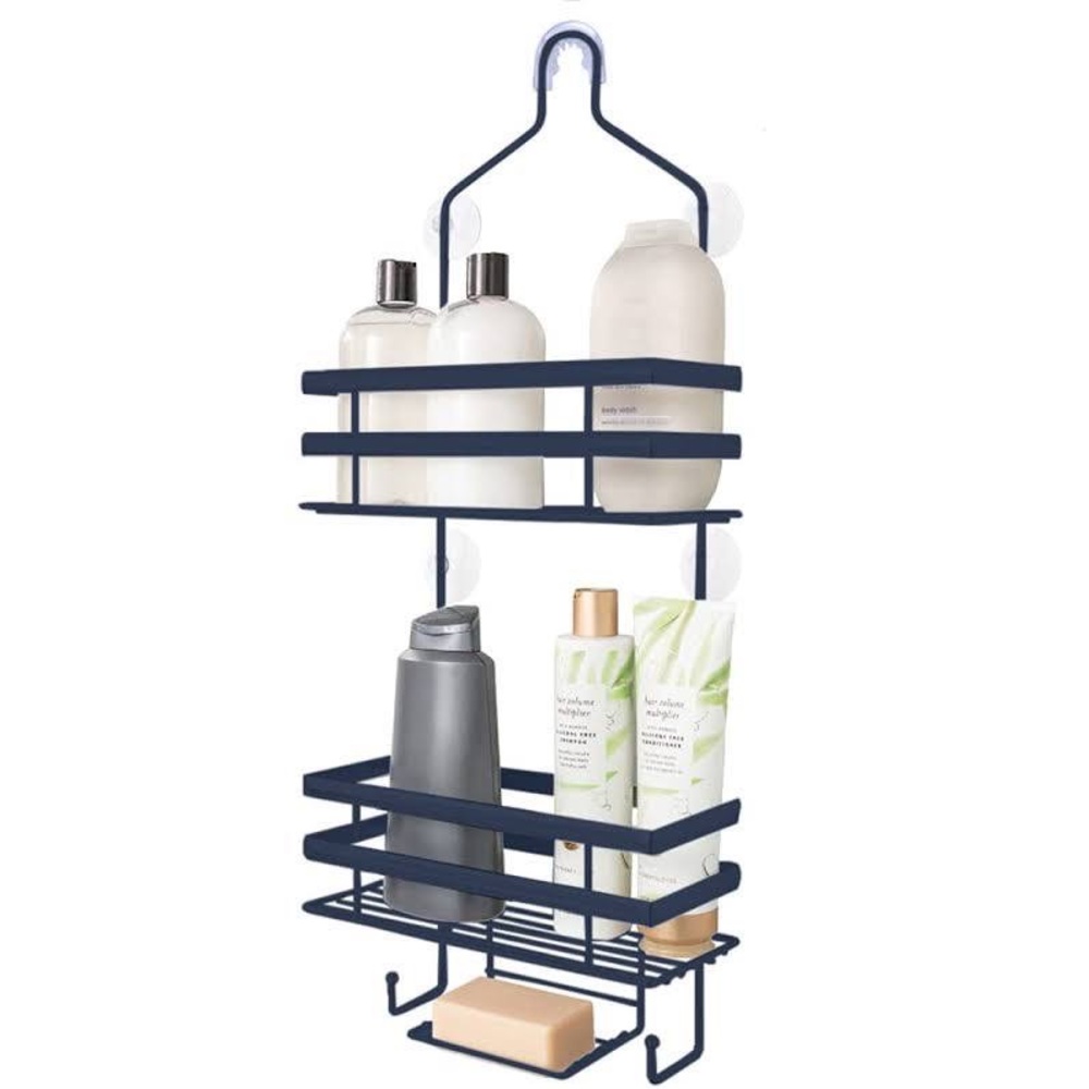 Black shower caddy